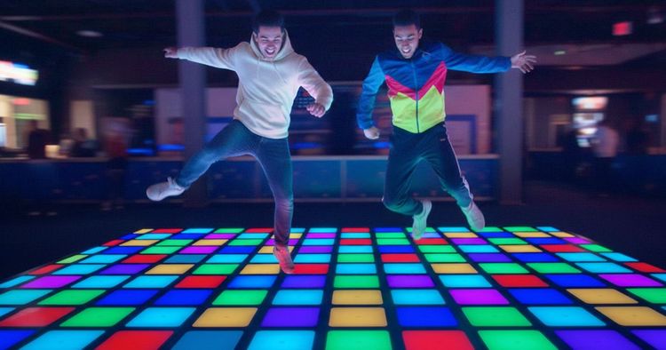 Hyper Floor — interactive LED floor game at Funtazia